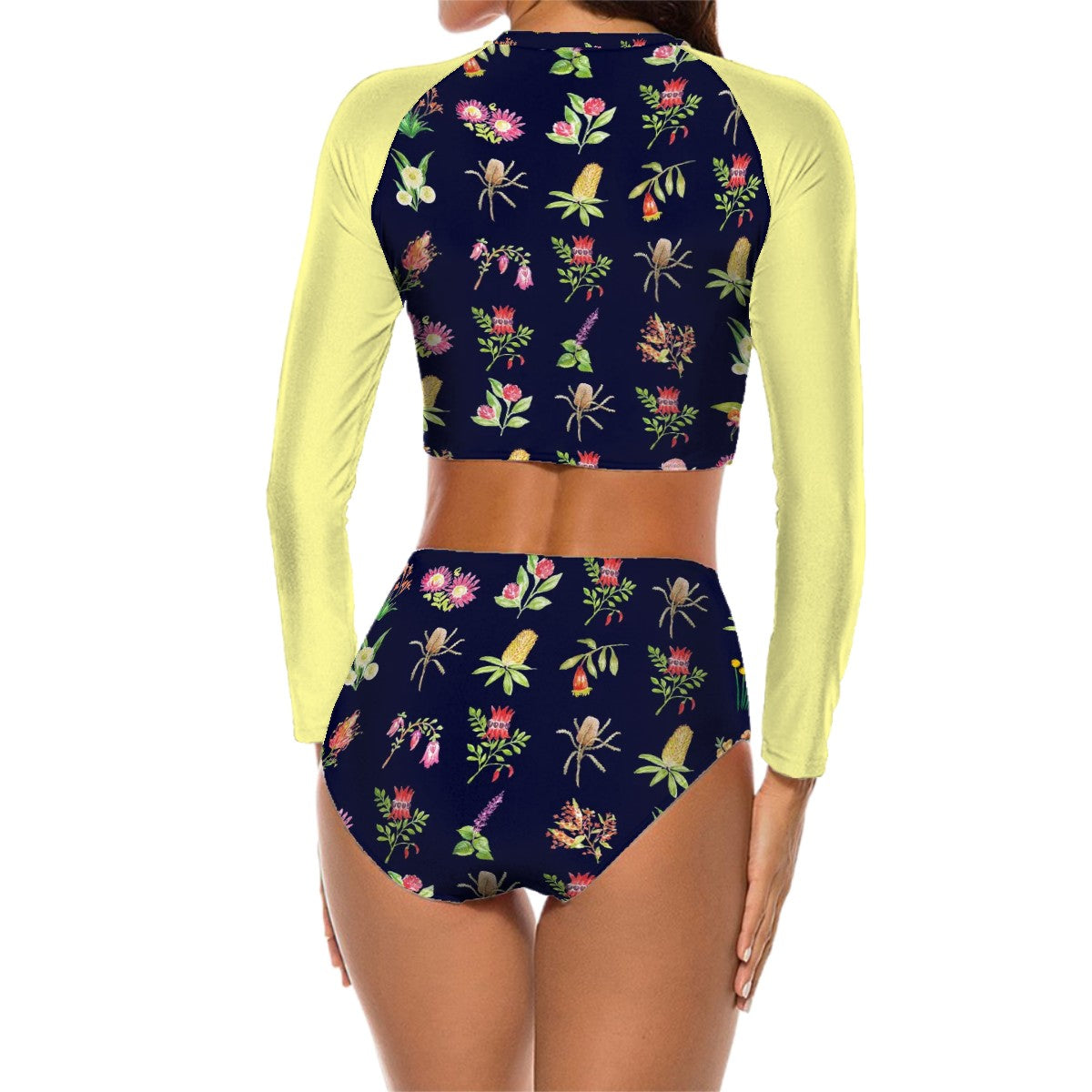 2 Piece - Swimwear Mid Length Rashy - Native Florals